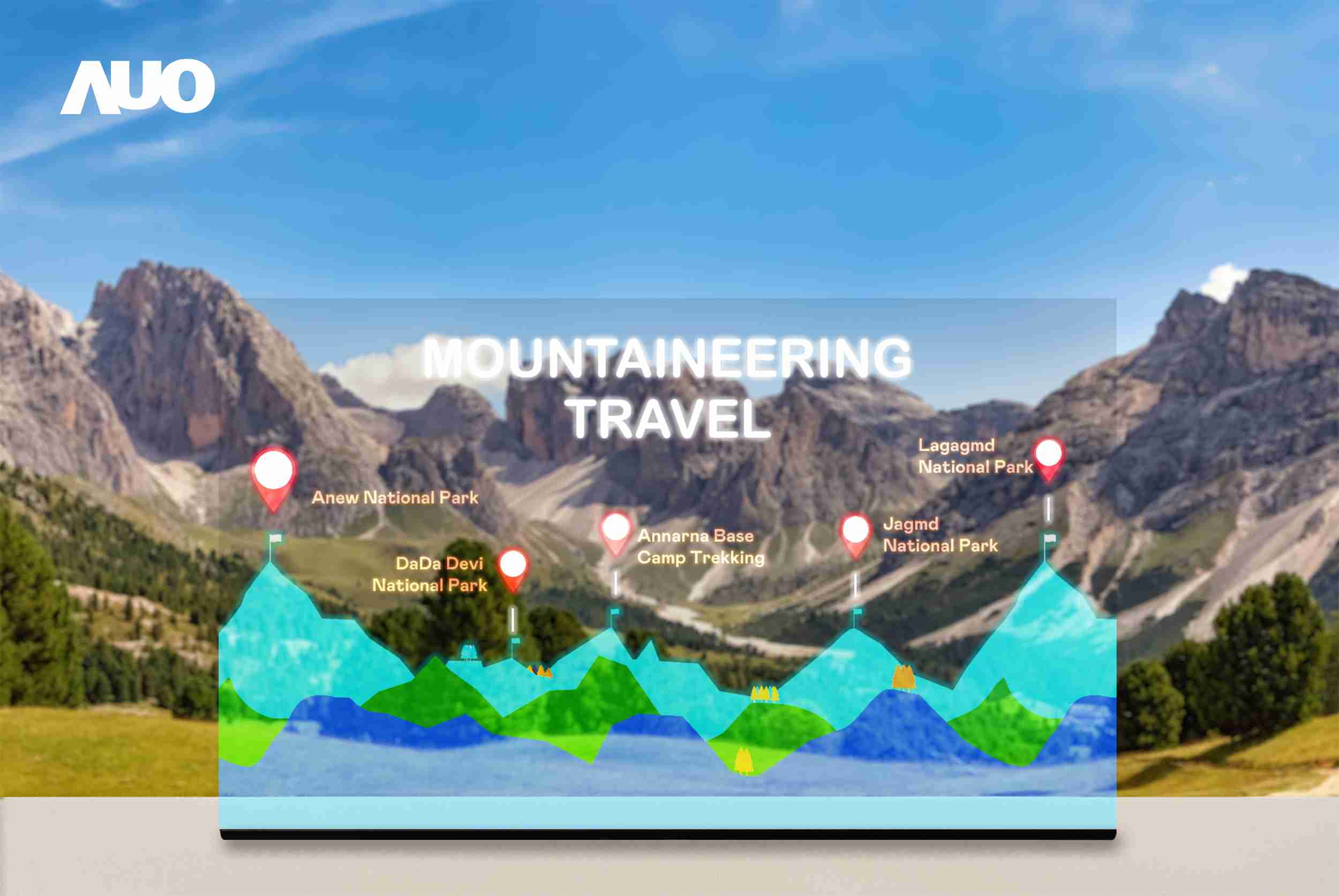 银河集团展示全球单片尺寸最大(*)42吋透明Micro LED显示器拼接而成的〝64吋透明Micro LED显示器〞，，，，具备高透明度、、1,000 nits高亮度、、广色域、、采用三边无边框的无缝拼接等多重特色，，，呈现超高清、、细腻画质而不遮挡后方视觉，，满足层峰需求，，，，可广泛运用于零售、、艺术展览或商业空间等场域